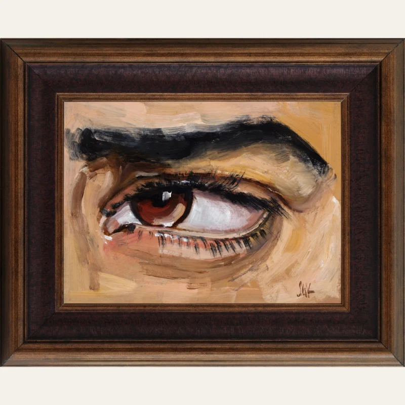 Eye Oil Painting Framed