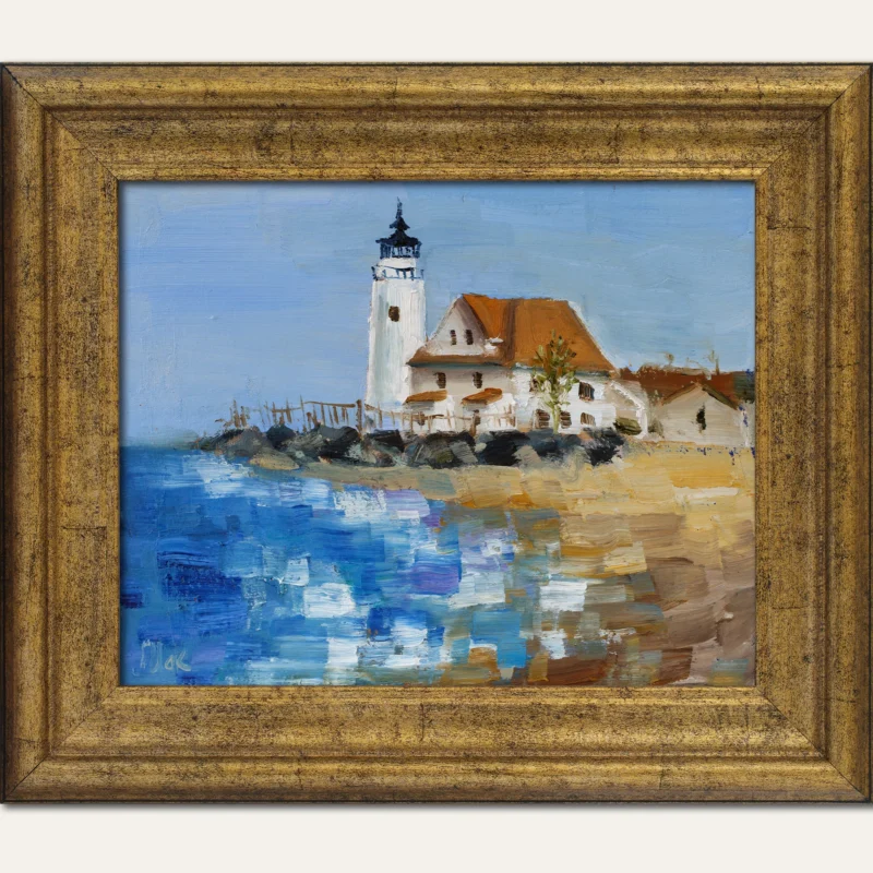 Cove point Oil Painting Framed