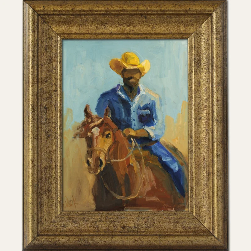 Cowboy Oil Painting