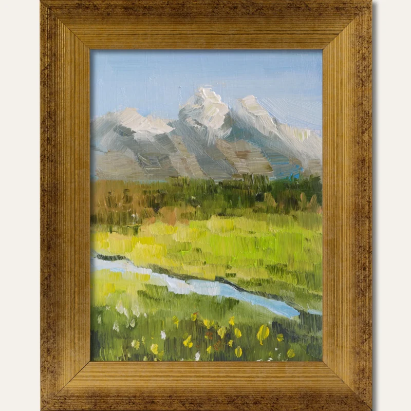 Grand Teton Oil Painting Framed