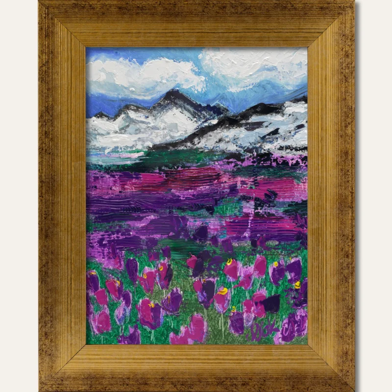 Mount Shasta Oil Painting Framed