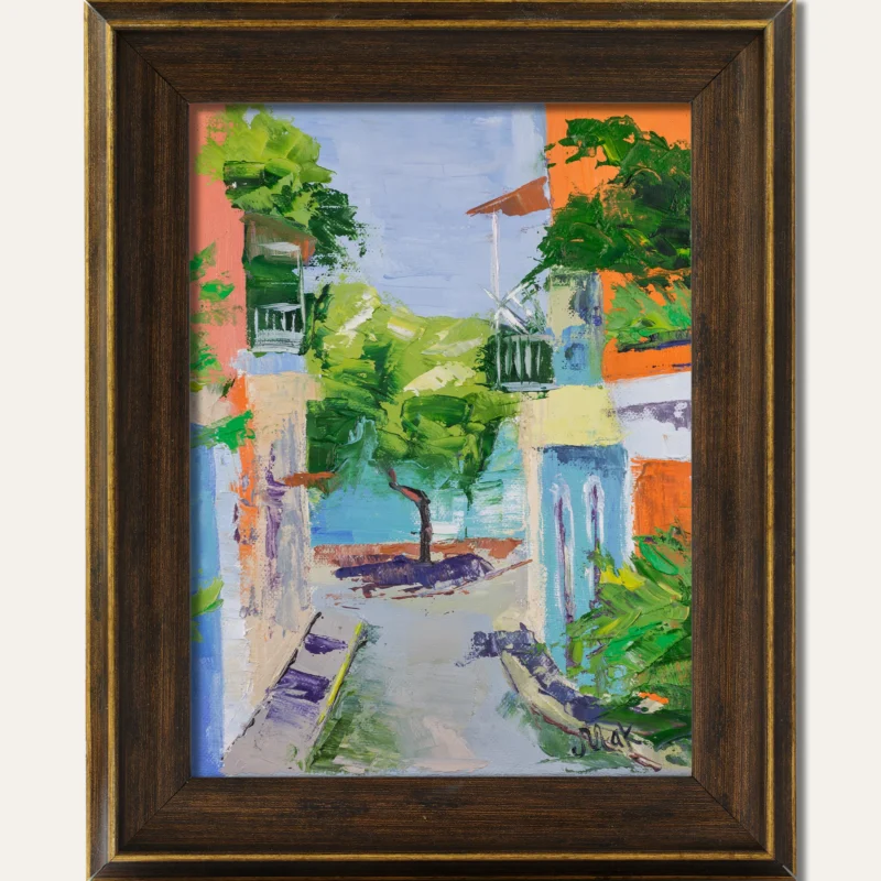 Puerto Rico Oil Painting Framed