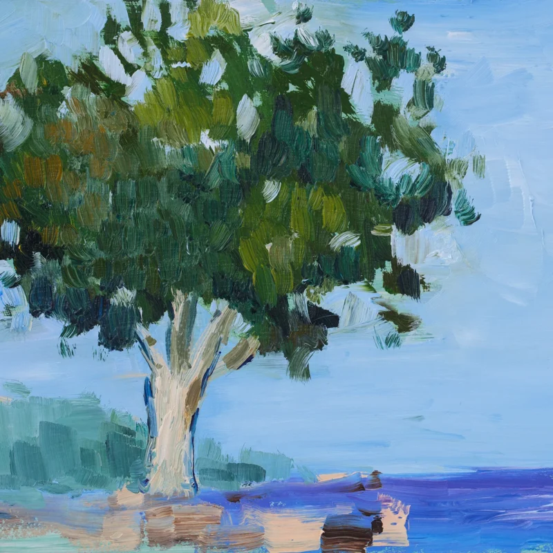 Original Oak Tree Oil Painting