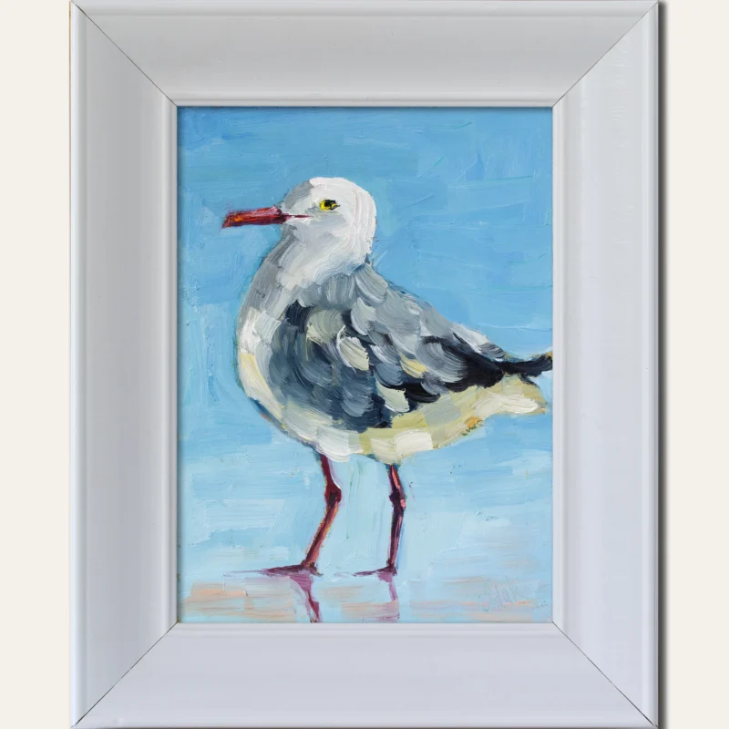 Seagull Oil Painting Framed