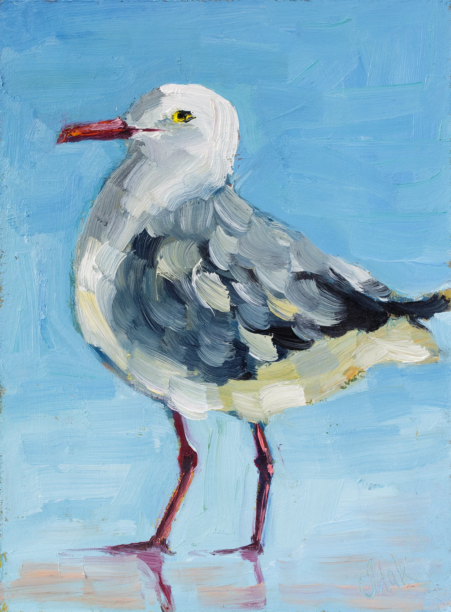 Seagull Oil Painting