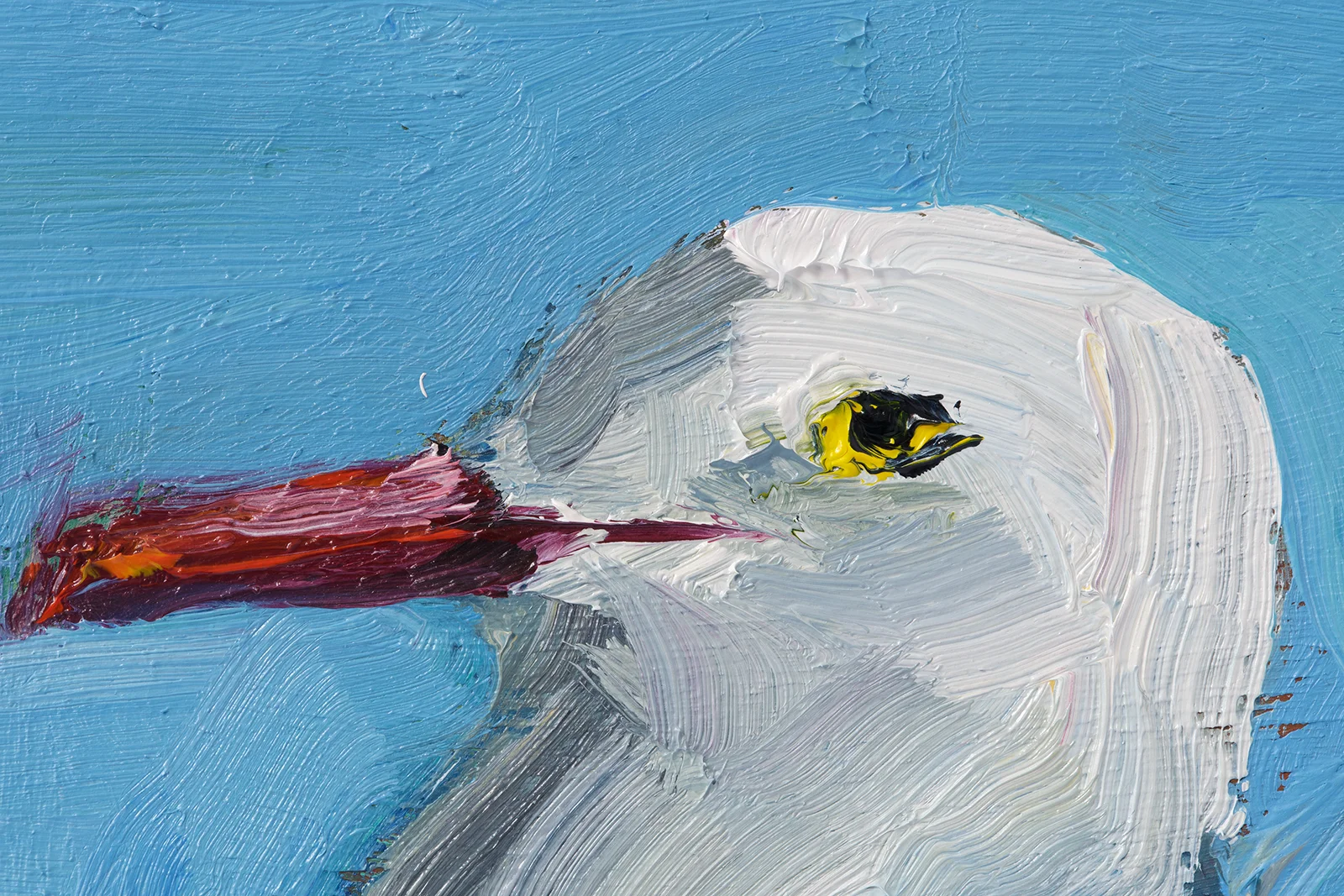 Seagull Oil Painting Framed Gull Original Wall Art Bird Artwork Seascape Artwork - Image 4