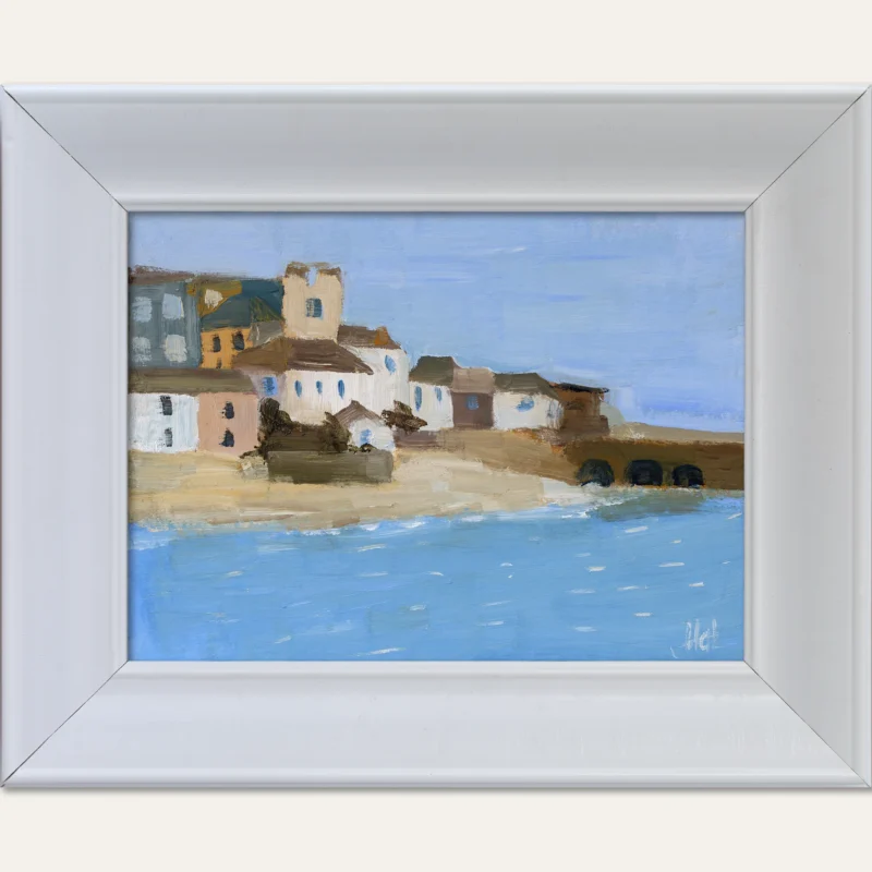St Ives Cornwall Painting: Original Oil Seascape, United Kingdom Wall Art