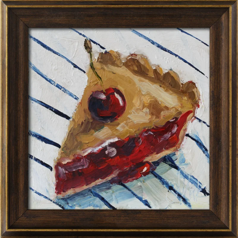 Cherry Pie Painting Framed