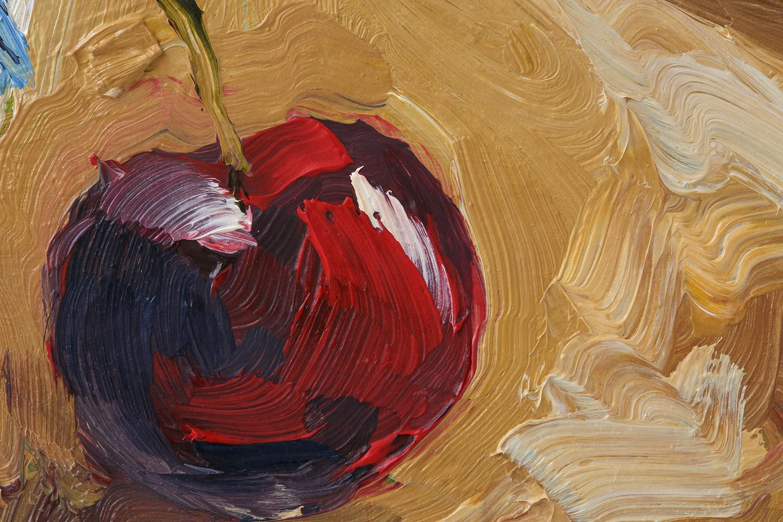 Cherry Pie Painting Framed Oil Still Life Dessert Wall Art Kitchen Pastry Artwork - Image 4