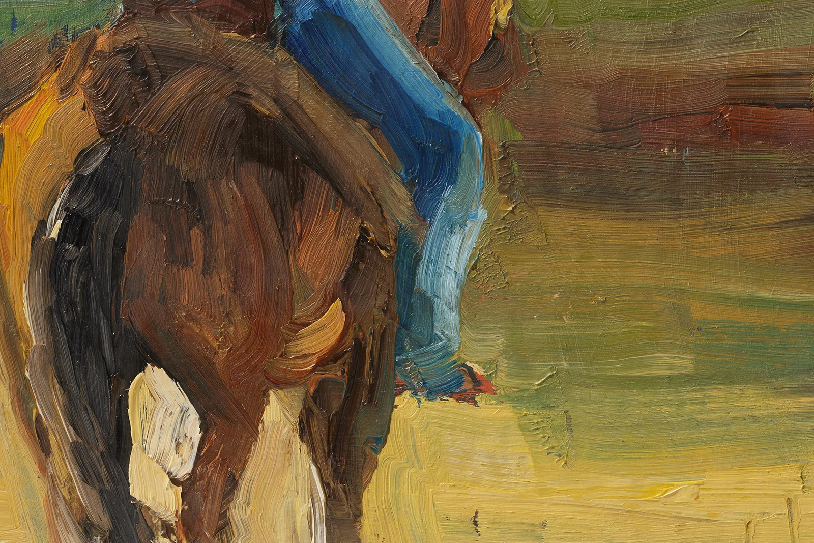 Cowboy on Horse Oil Painting Framed Western Rodeo Original Wall Art Texas Desert Decor - Image 10