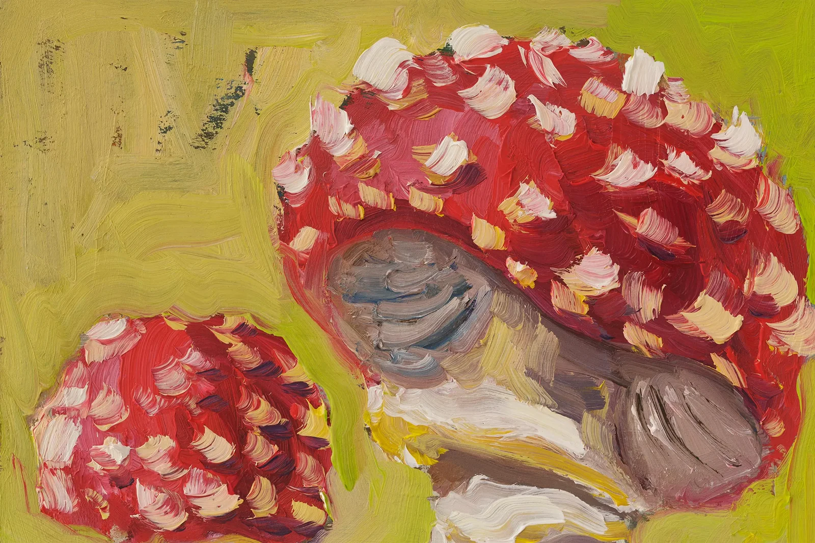 Mushroom Oil Painting Framed Fly Agaric Original Wall Art Amanita Artwork Small Wall Decor - Image 8