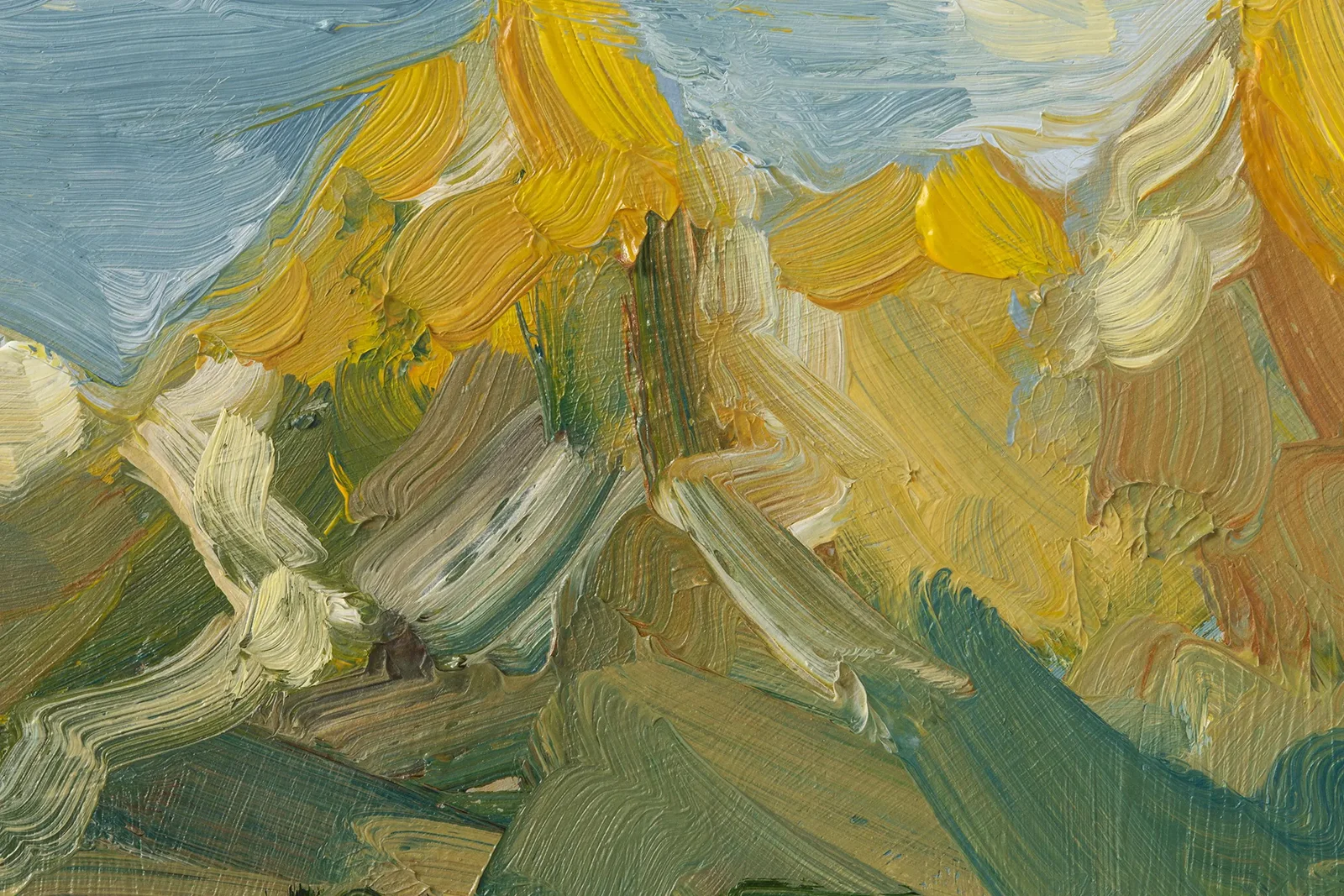 Grand Teton Oil Painting Framed Autumn Mountains Original National Park Artwork Wyoming Art - Image 4