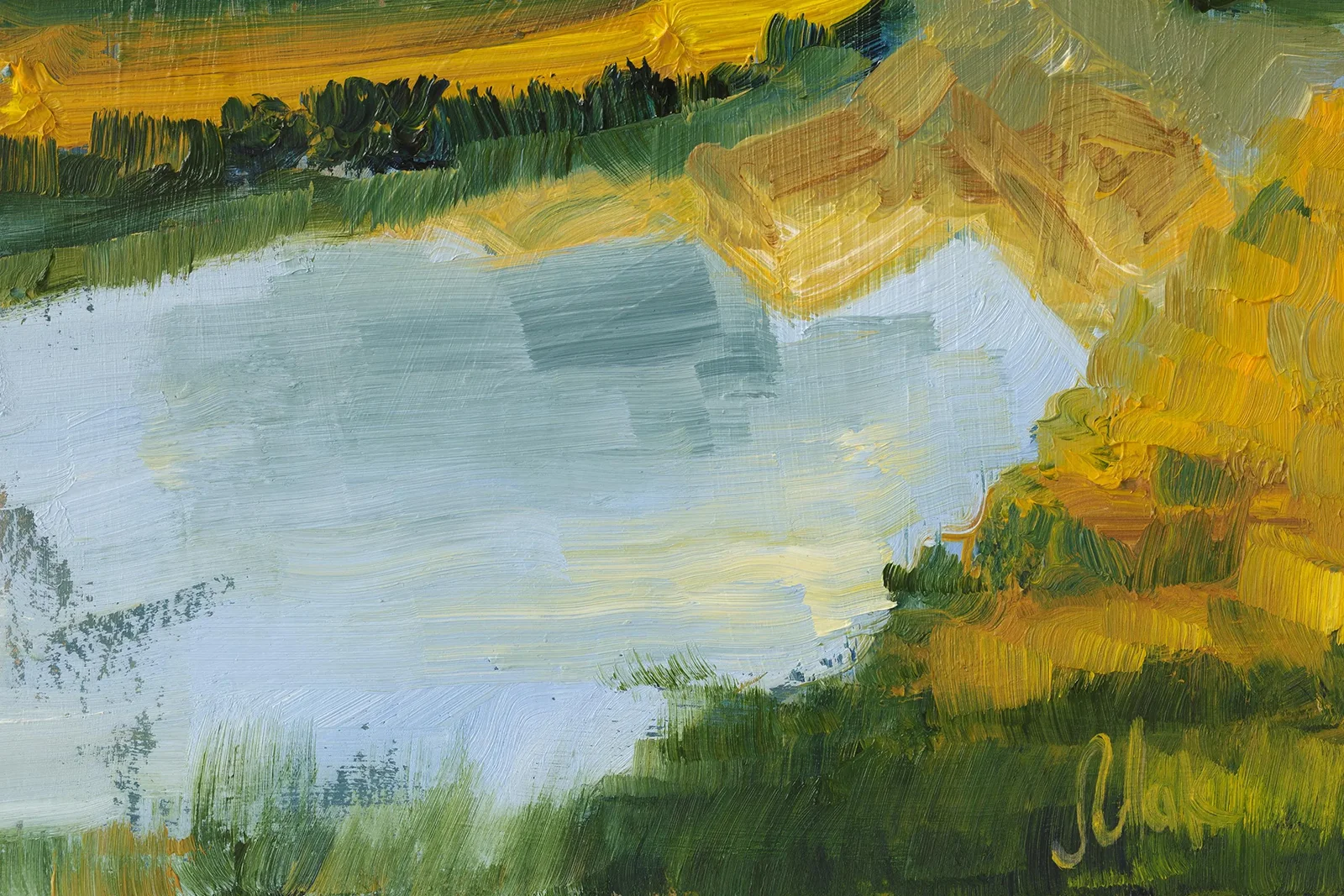 Grand Teton Oil Painting Framed Autumn Mountains Original National Park Artwork Wyoming Art - Image 8