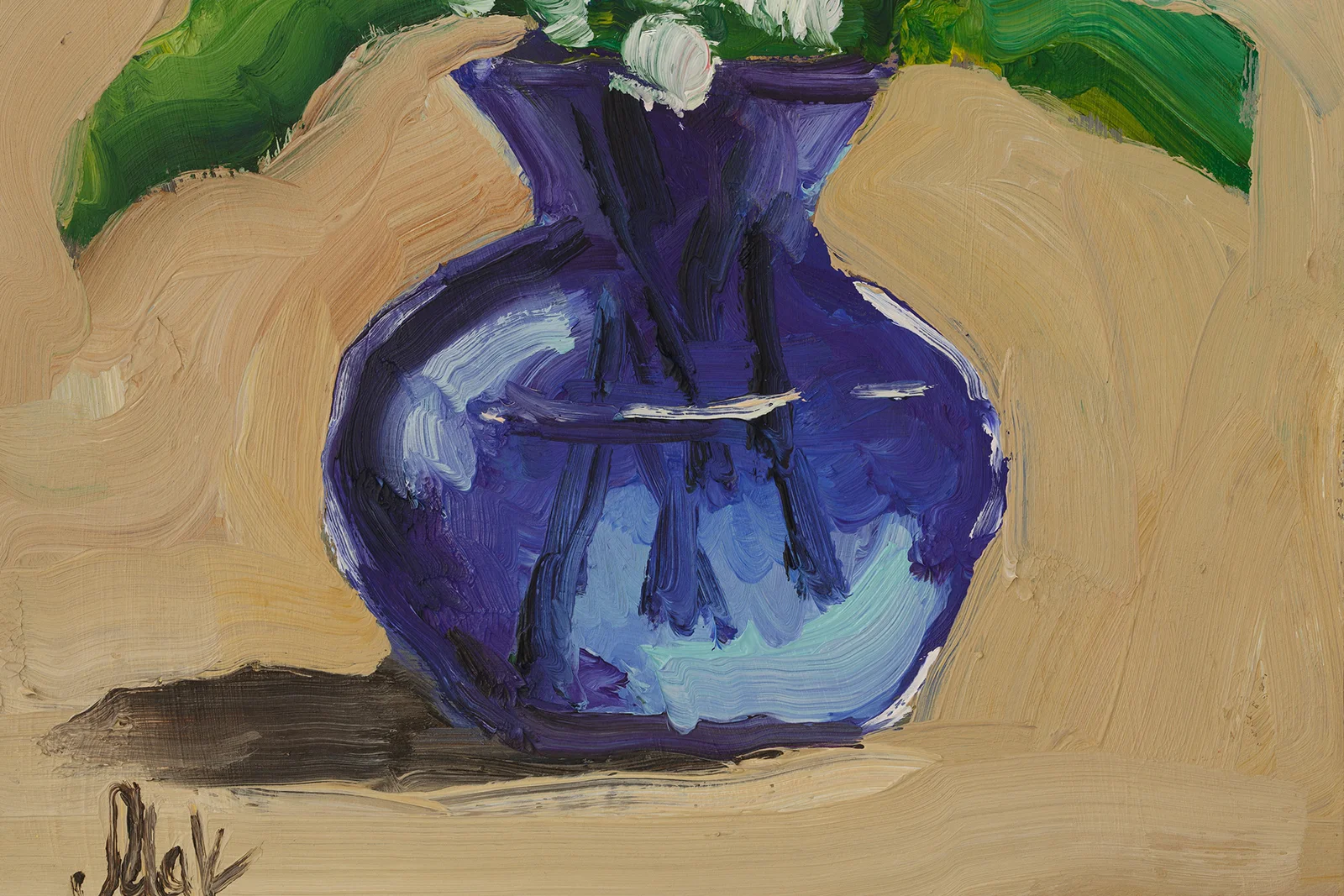 Lily of the Valley Oil Painting Framed Flowers Bouquet in Vase - Image 8