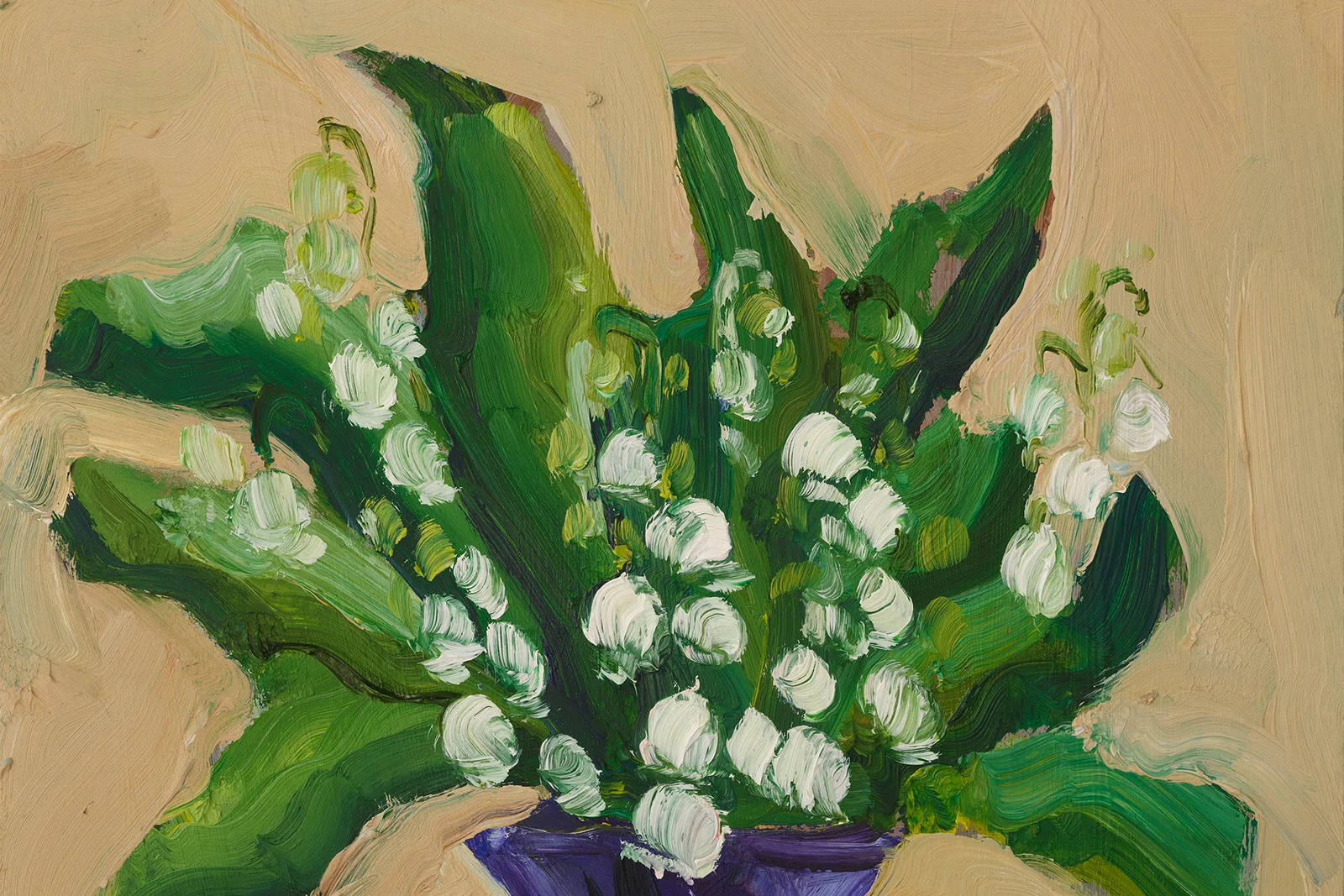 Lily of the Valley Oil Painting Framed Flowers Bouquet in Vase - Image 10