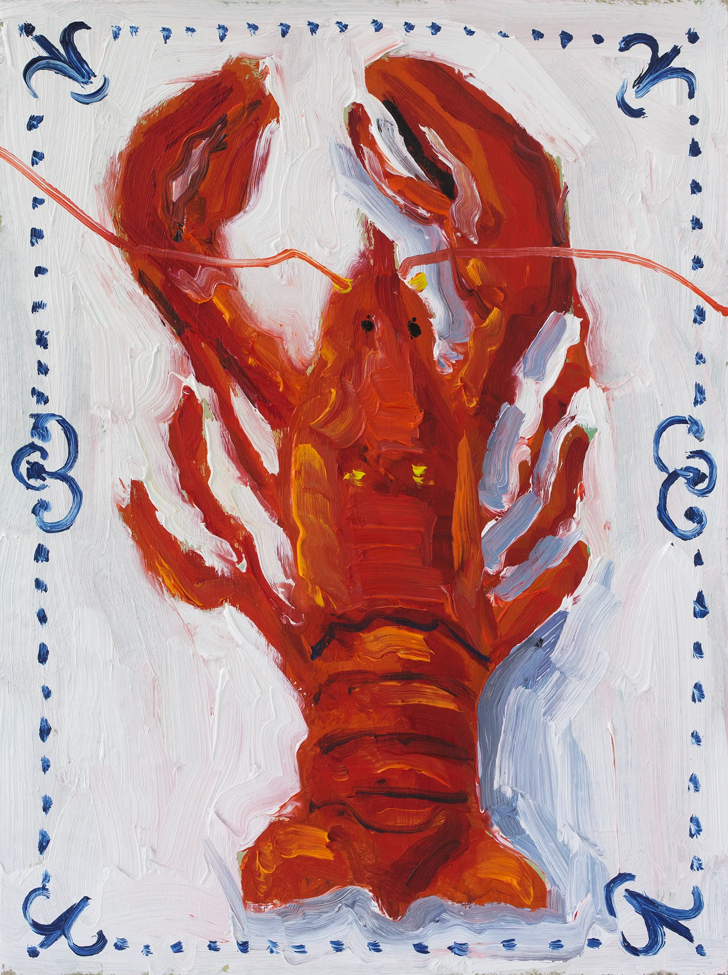 Lobster Oil Painting Crawfish Original Wall Art Framed Sea Animals Beach Fish Food Artwork - Image 6