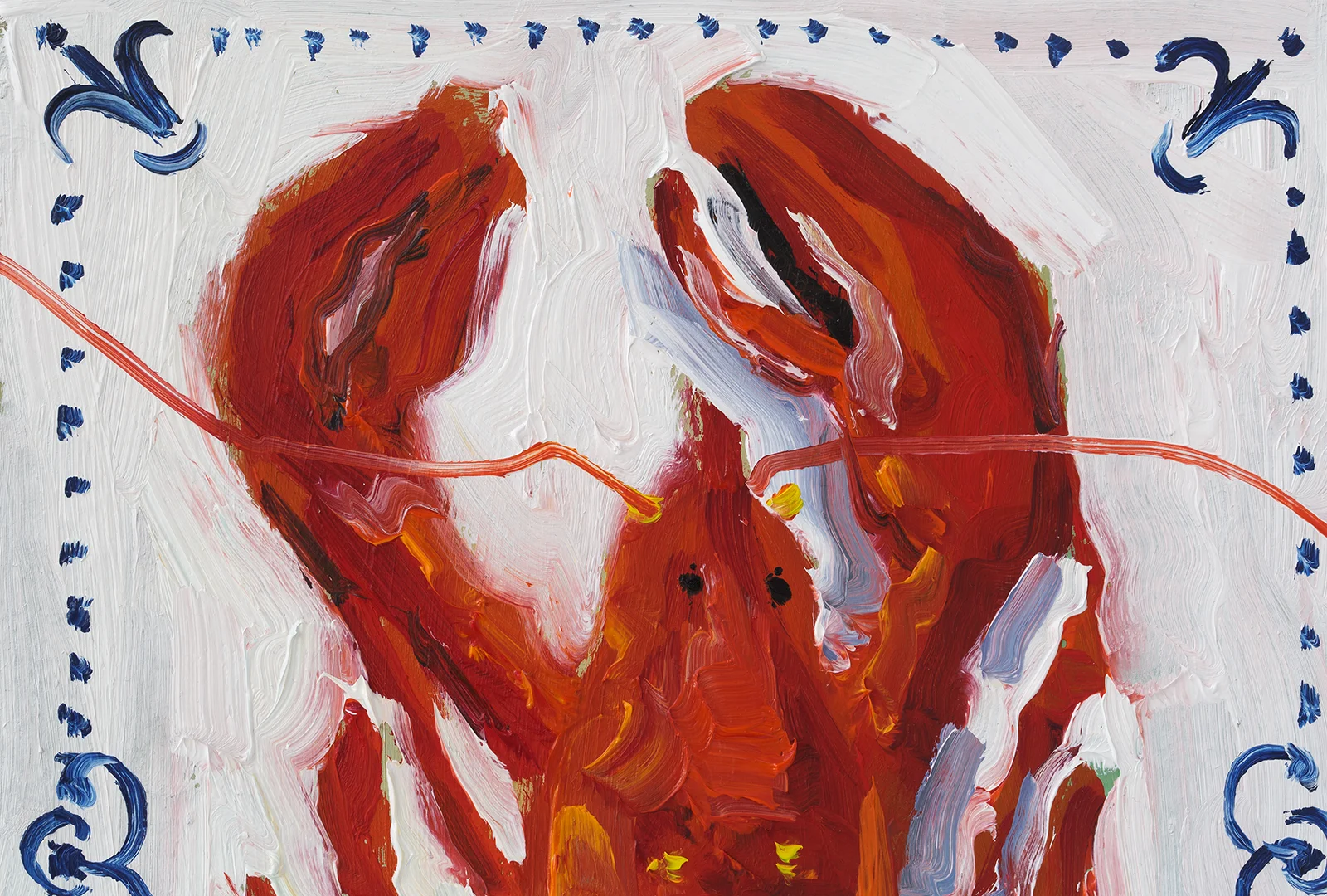 Lobster Oil Painting Crawfish Original Wall Art Framed Sea Animals Beach Fish Food Artwork - Image 4