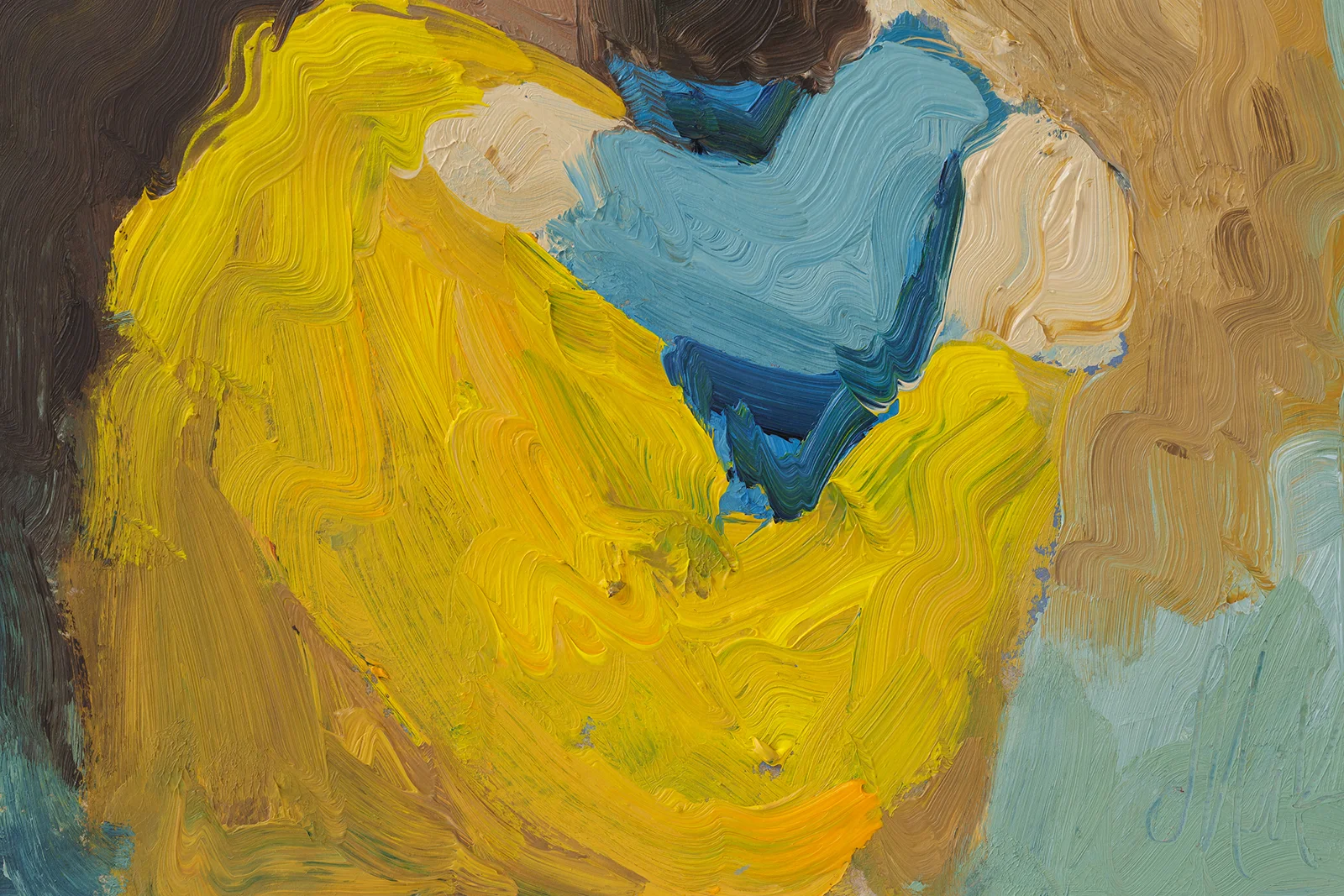 Mother and Baby Oil Painting Framed Boho Mom Child Portrait Wall Art - Image 8