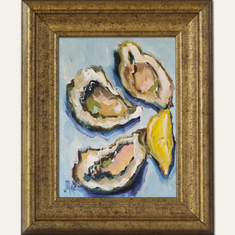 Oyster Oil Original Painting Framed