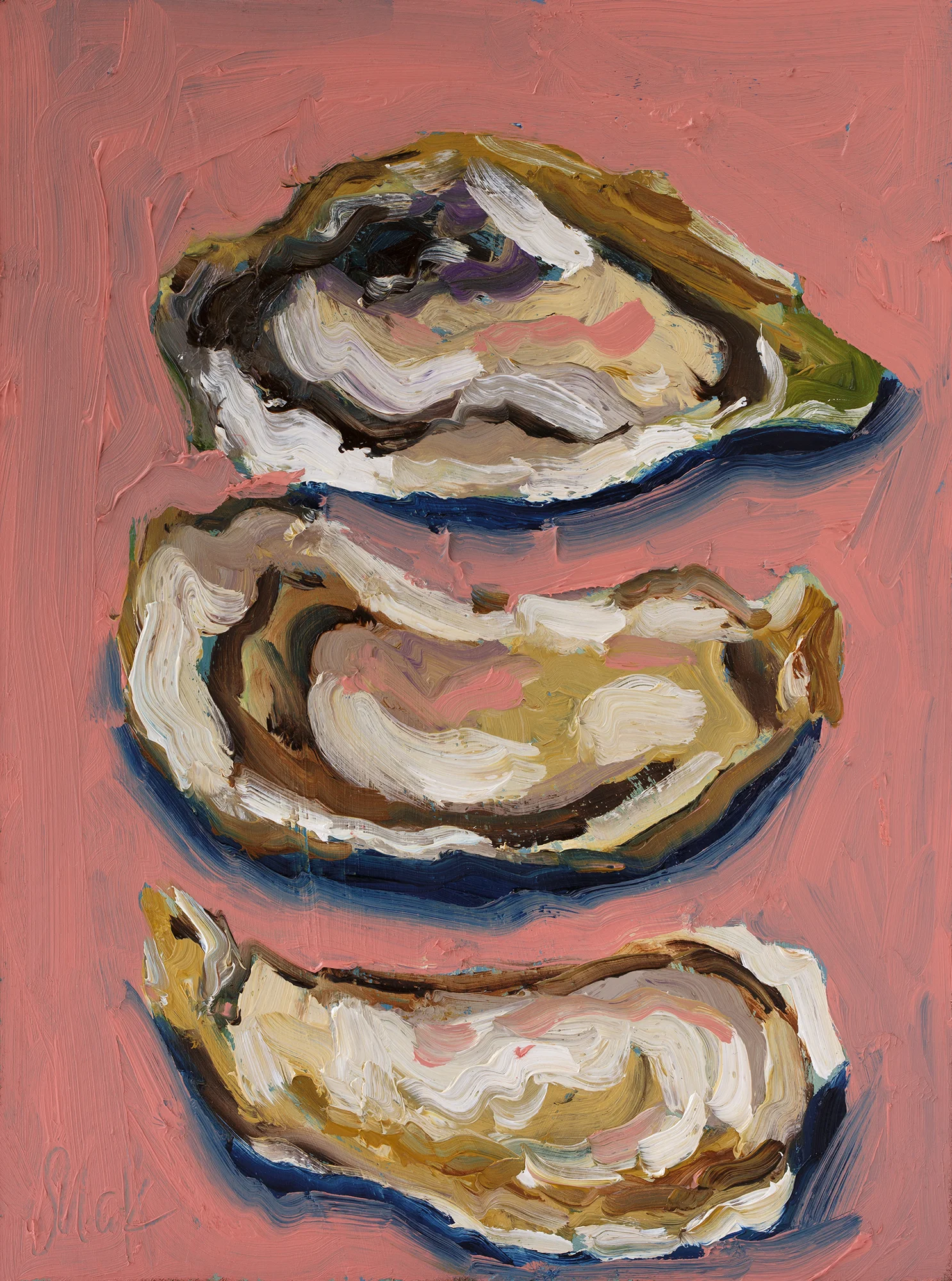 Oyster Oil Painting