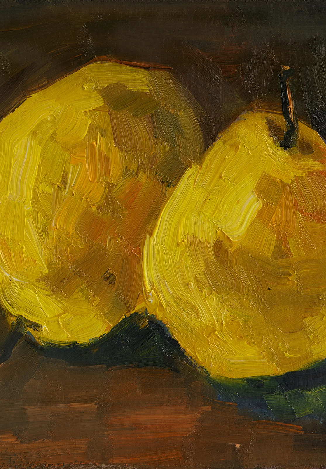 Pear Oil Painting Fruit Original Wall Art Framed Food Painting Small Kitchen Artwork - Image 8