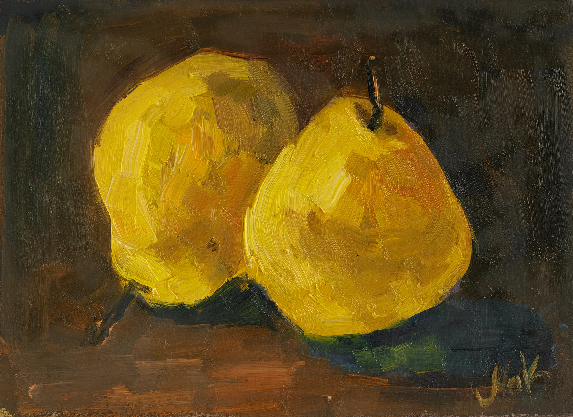 Pear Oil Painting