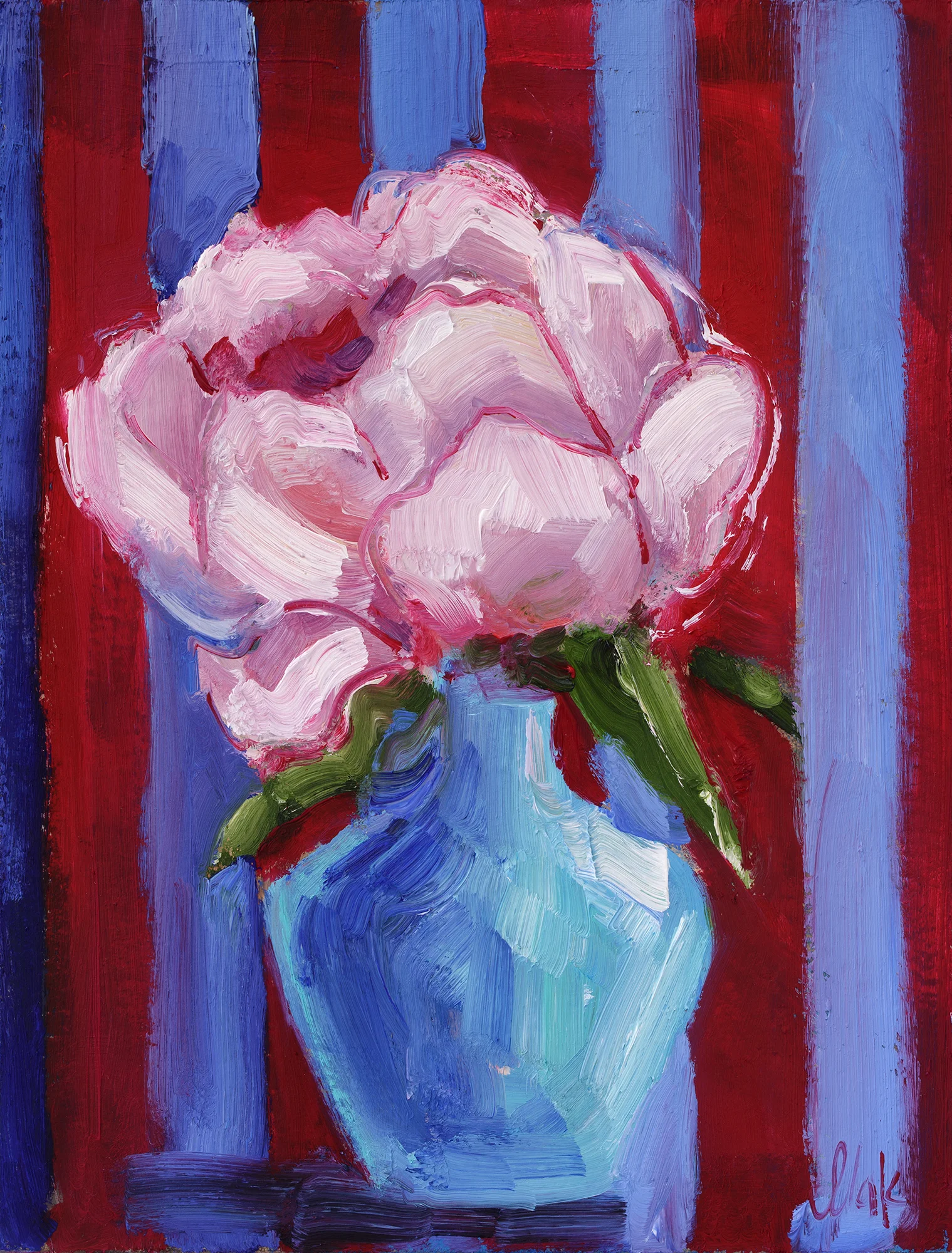 Pink Peony Oil Painting