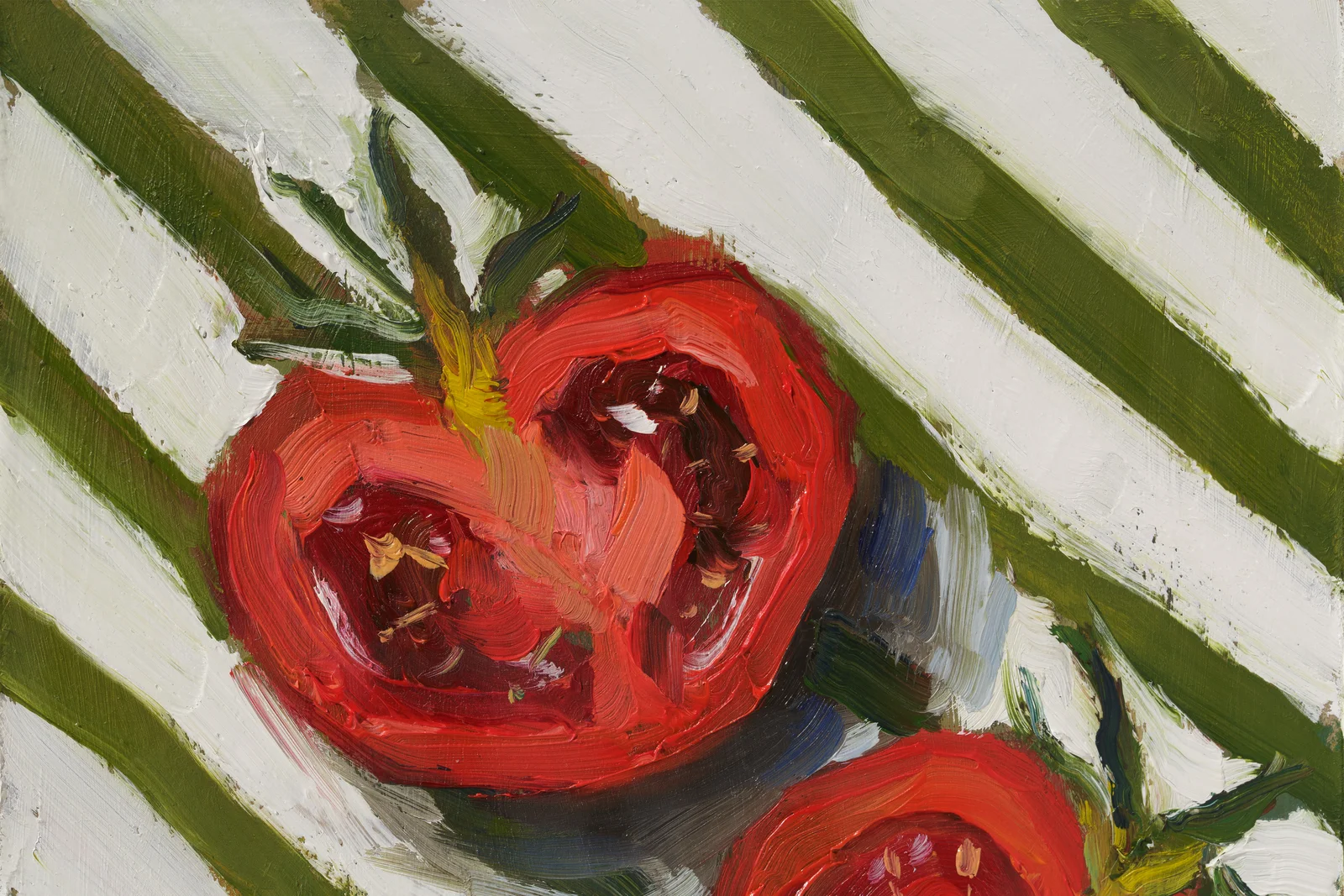 Tomato Original Oil Painting Framed Kitchen Still Life Wall Art Food Artwork Vegetable Painting - Image 11