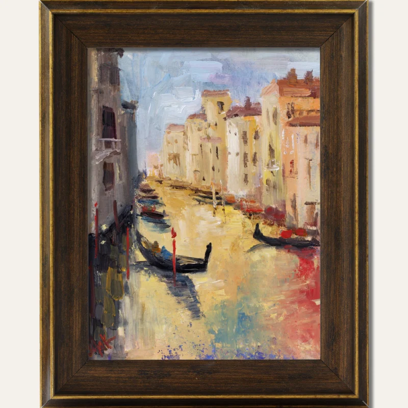 Venice Grand Canal Oil Painting Framed