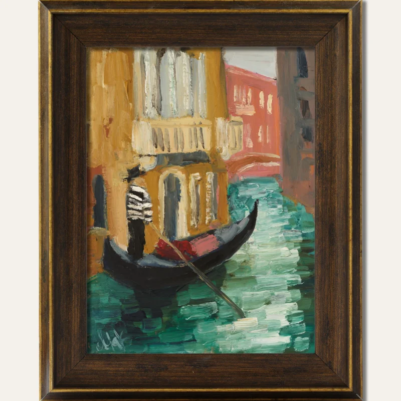 Venice Grand Canal Oil Painting Framed