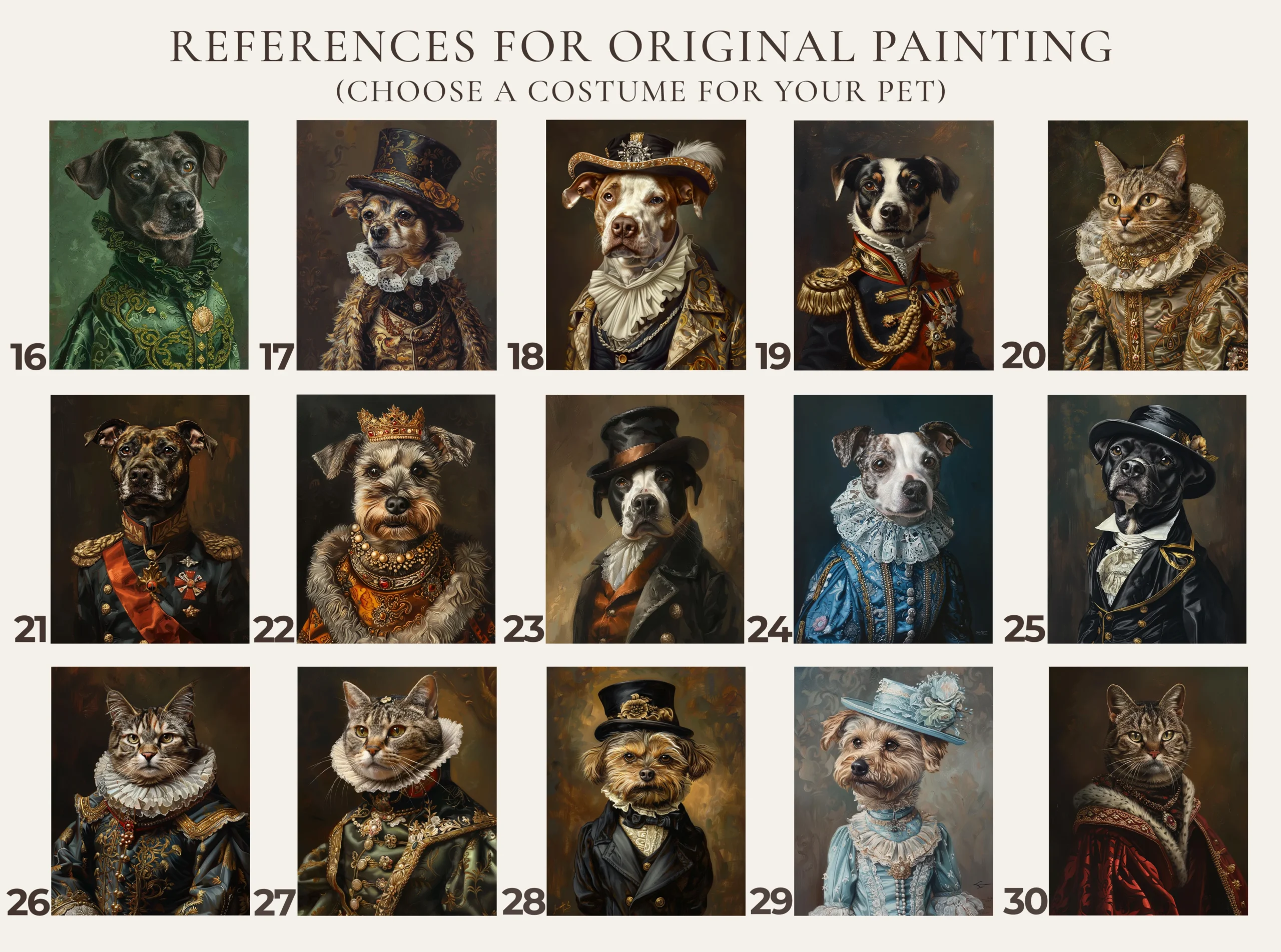 Royal Pet Portrait Oil Painting Hand Painted Custom Framed Renaissance Cat Wall Art - Image 6