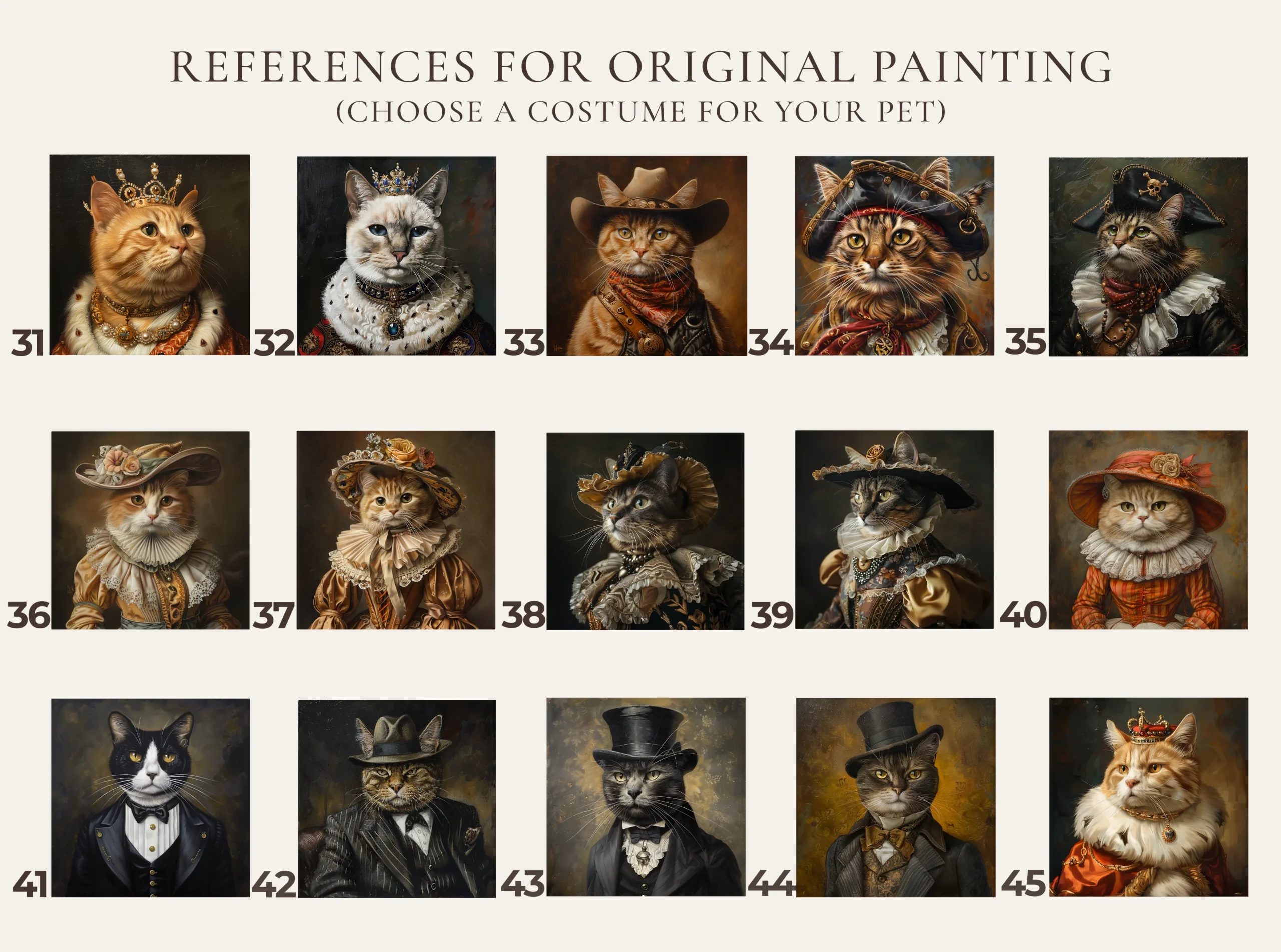 Royal Pet Portrait Oil Painting Hand Painted Custom Framed Renaissance Cat Wall Art - Image 7