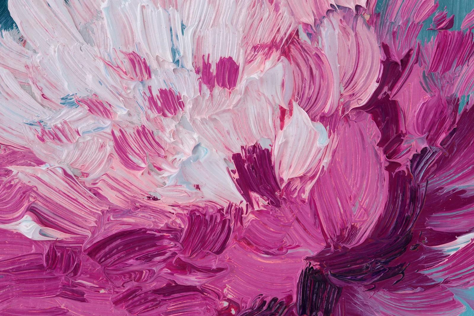 Bee Oil Painting Framed BumbleBee Original Wall Art Small Flower - Image 12