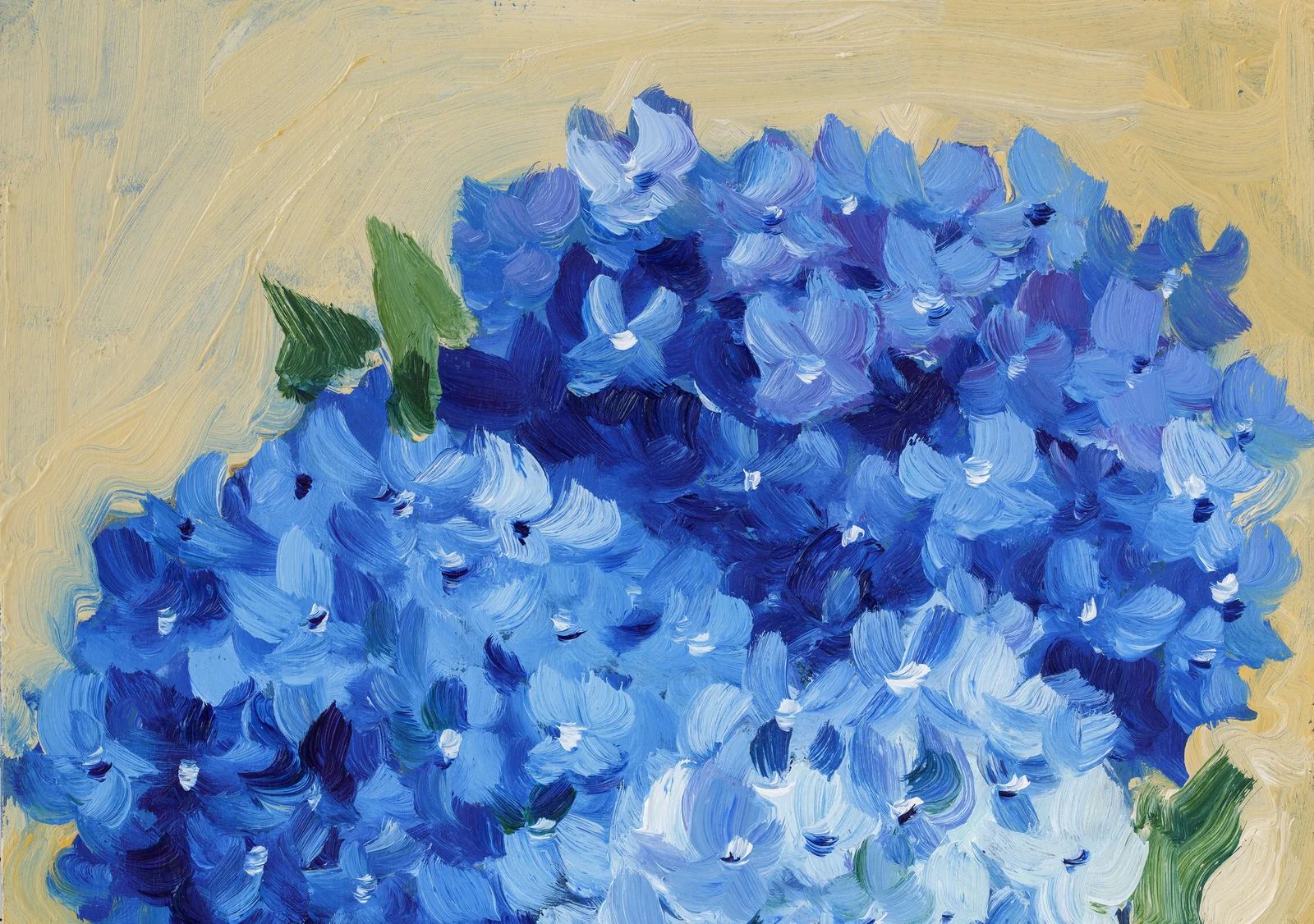Hydrangea Framed Oil Painting Small Flower in Vase Original Wall Art Floral Home Decor - Image 7