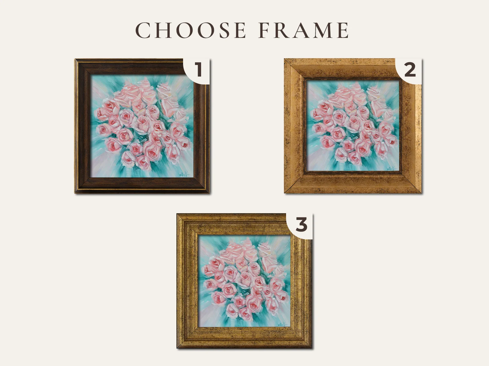 Custom Bridal Bouquet Oil Painting Wedding Bouquet Framed Bride Gift Wedding Flowers Portrait From Photo Personalized for Wife - Image 4