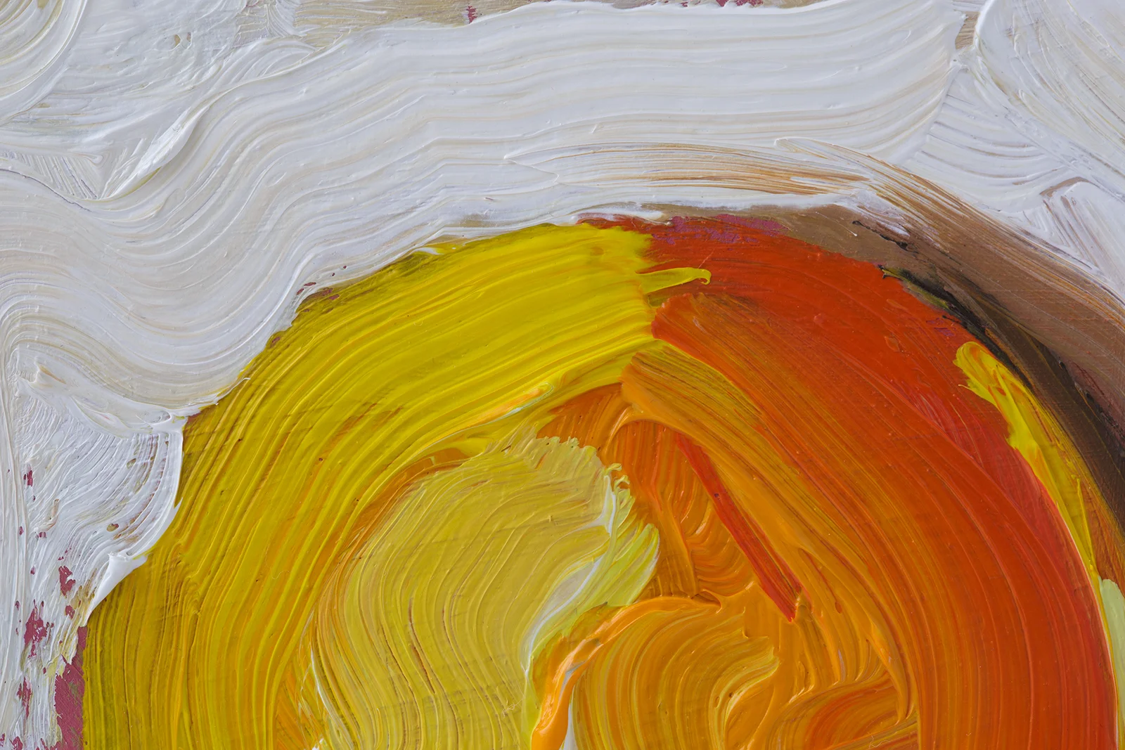 Fried Egg Oil Painting: Kitchen Still Life Food Art, 6x6'' - Image 4