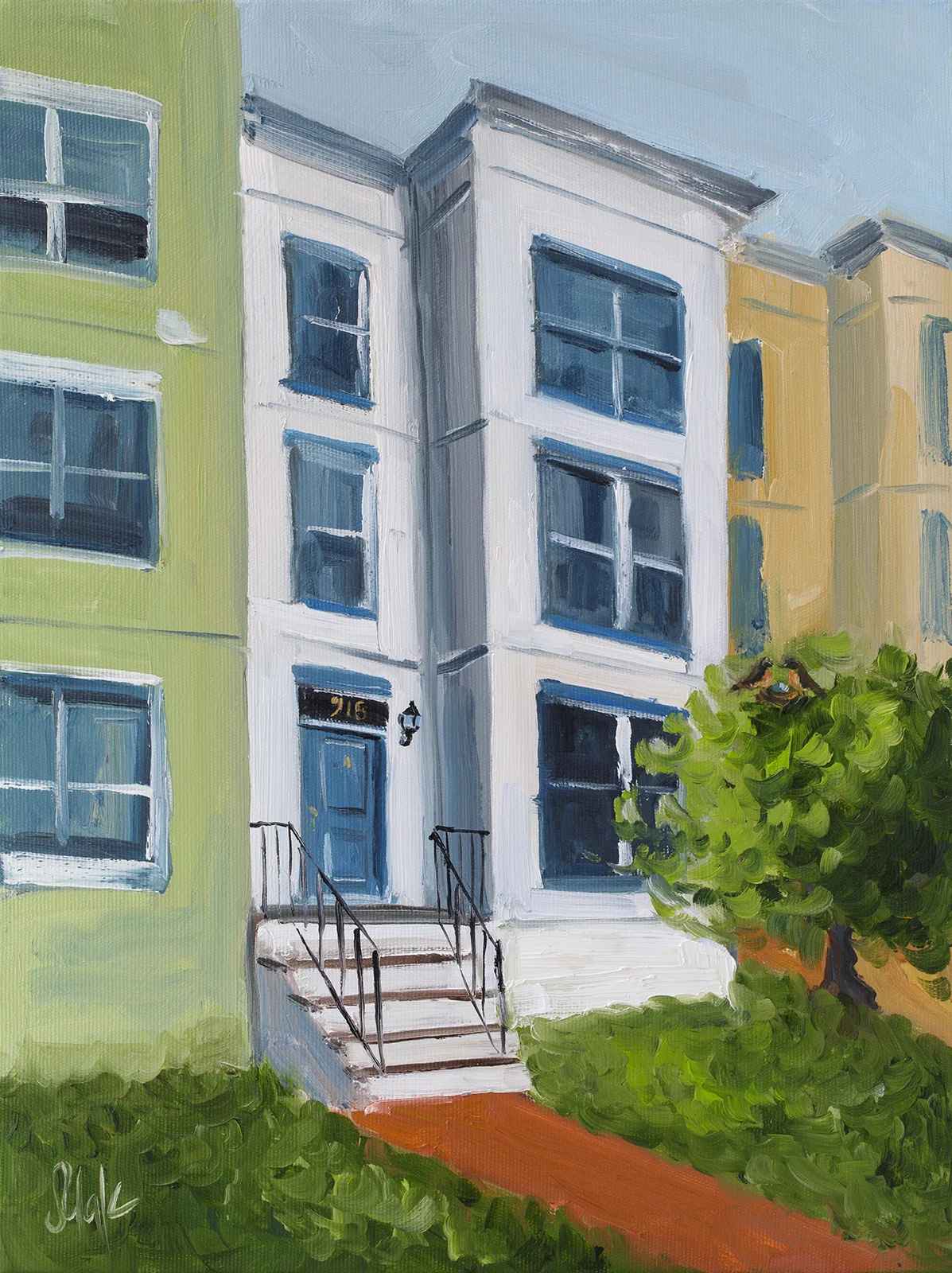 Personalised House Portrait Oil Painting Custom New Home Gift Original Wall Art - Image 14