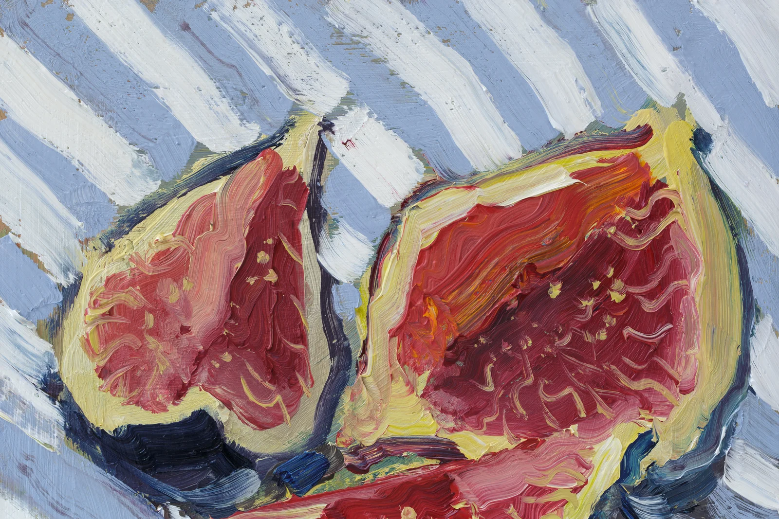 Fig Framed Oil Painting Fruit Still Life Original Wall Art Kitchen Food Wall Decor - Image 11