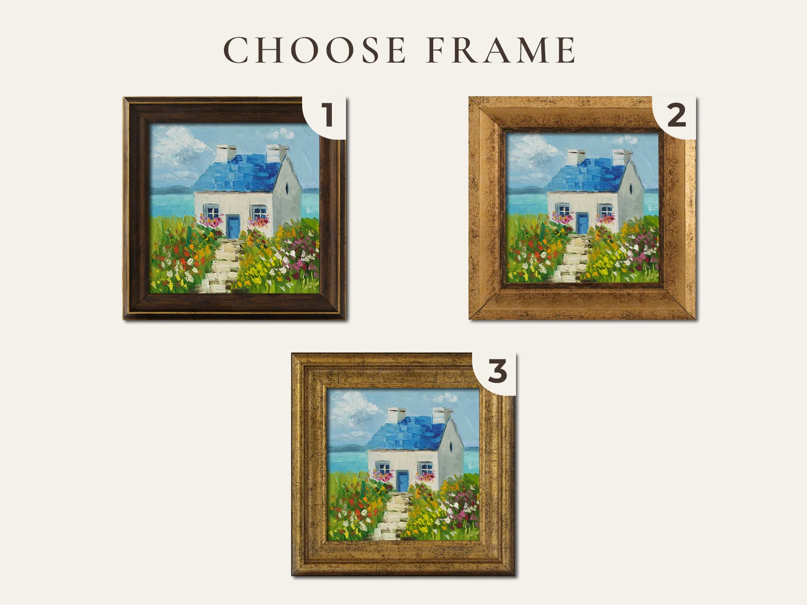 Ireland House Oil Painting Irish Cottage Original Wall Art Framed Landscape - Image 3