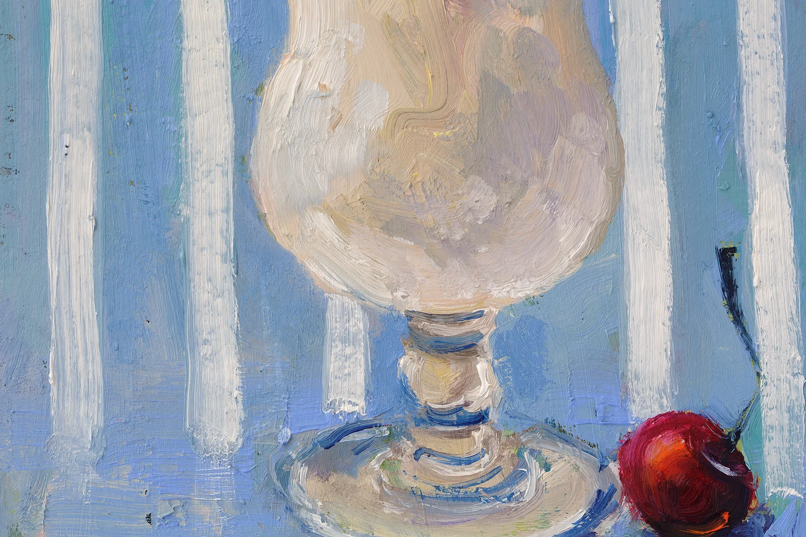 Pina Colada Oil Painting Framed Pineapple Cocktail Original Wall Art Still Life Painting - Image 9