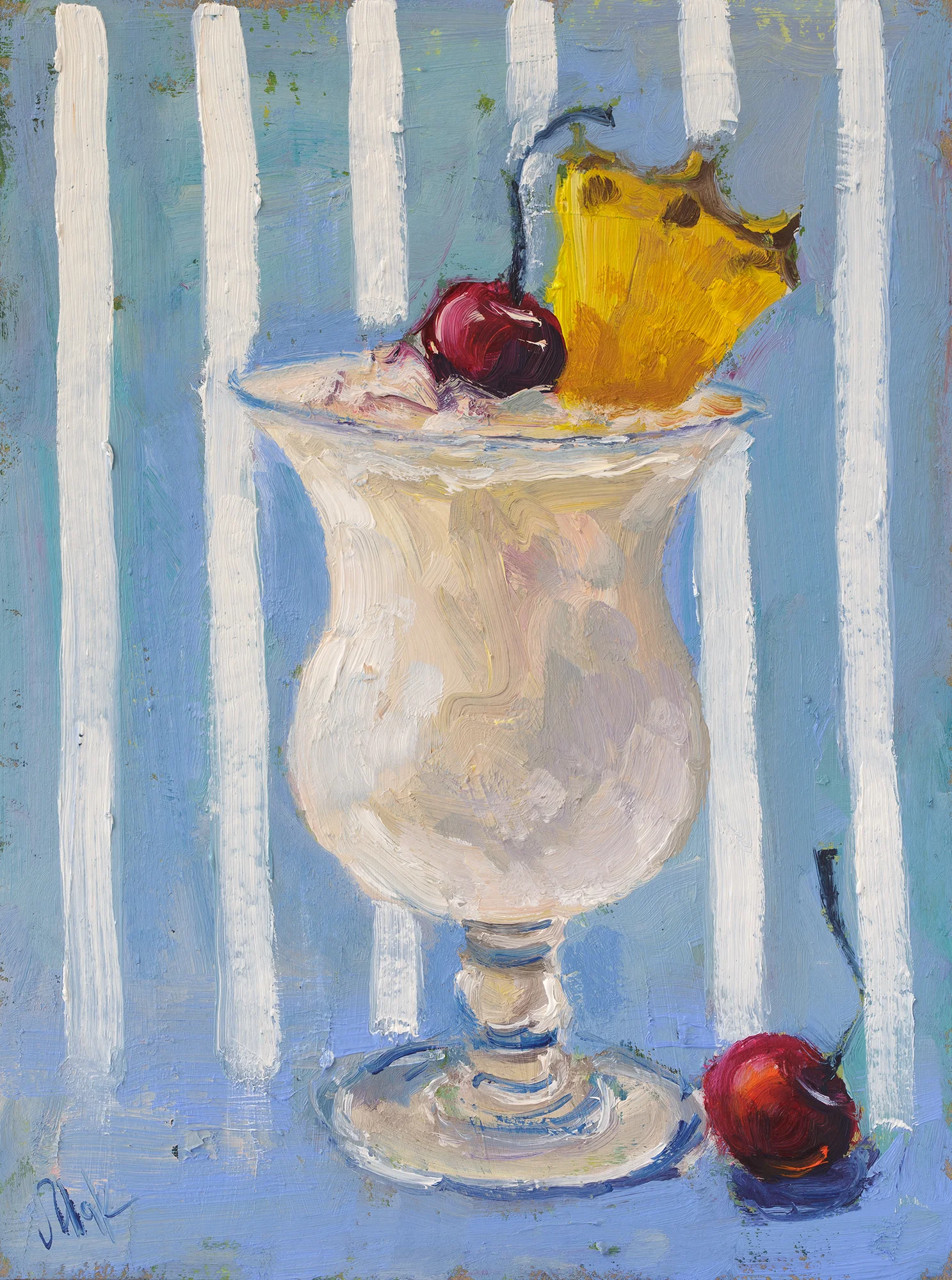 Pina Colada Oil Painting