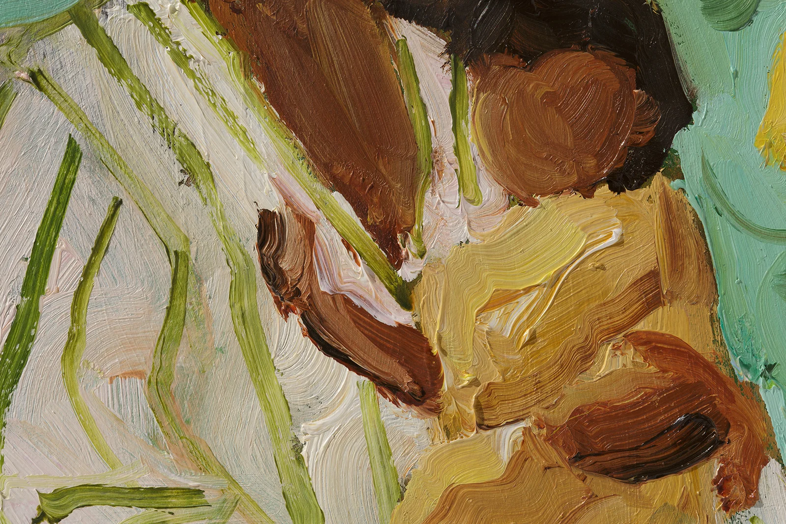 Mother and Baby Oil Painting Framed Boho Motherhood Faceless Portrait Wall Art - Image 6