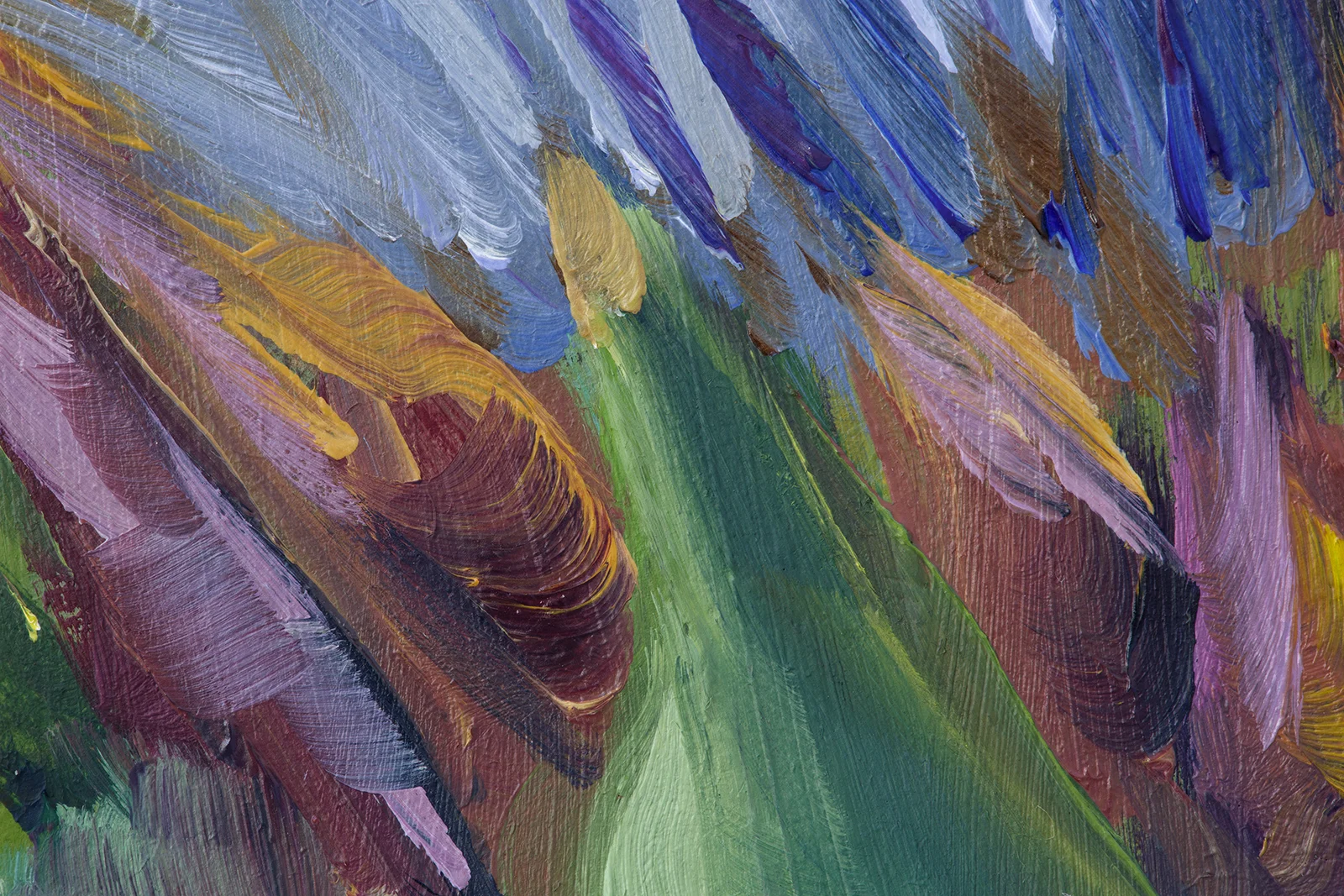 Artichoke Flower Oil Painting - Image 4