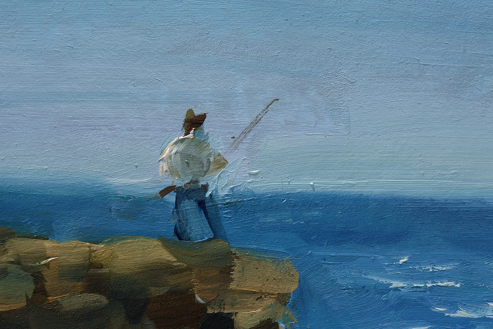 Beach Landscape Oil Painting Original - Image 4