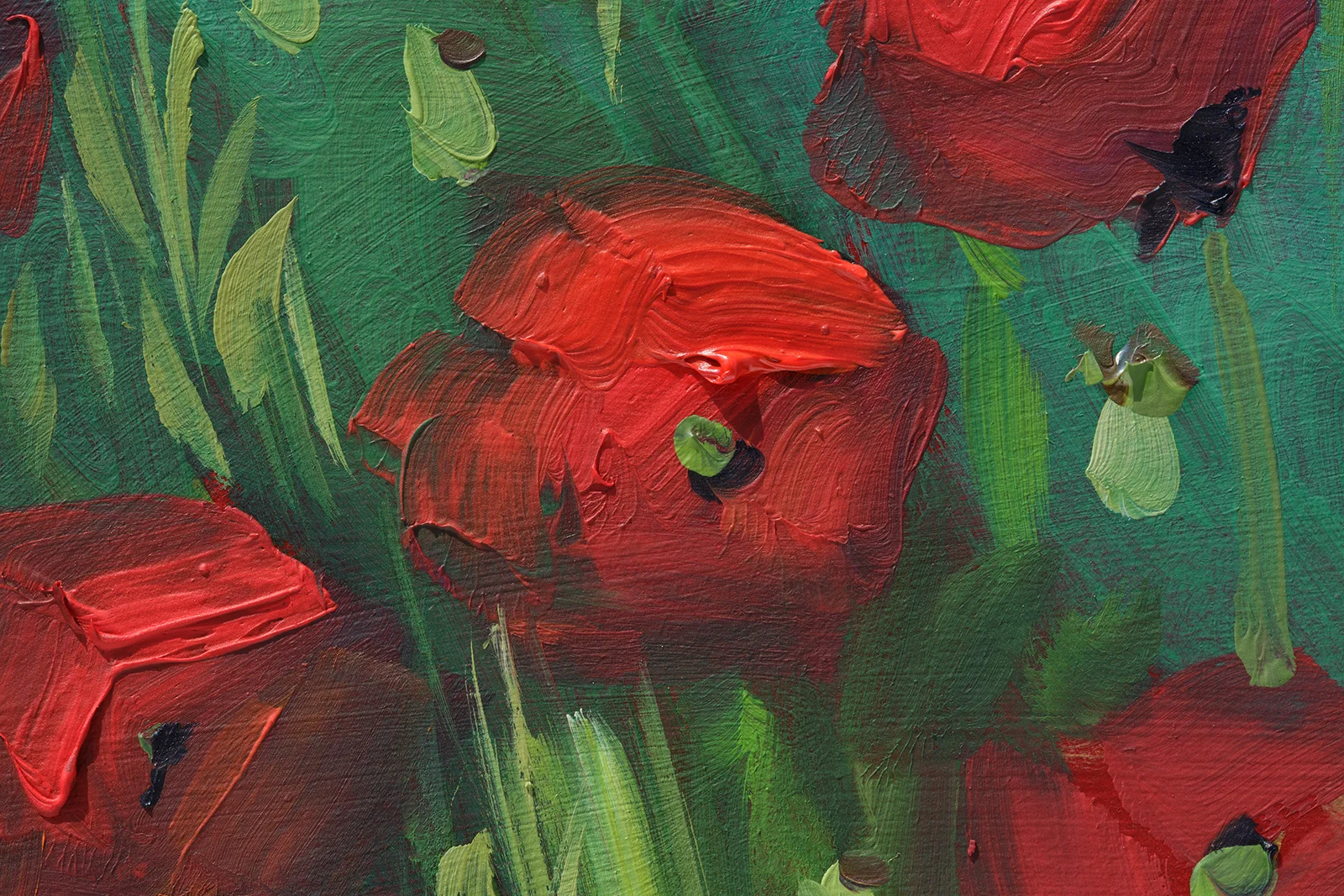 Poppy Field Oil Painting - Image 3