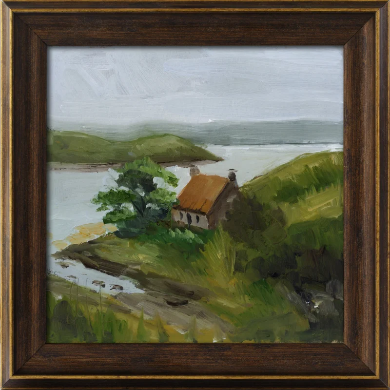 Scottish Highlands Cottage Oil Painting