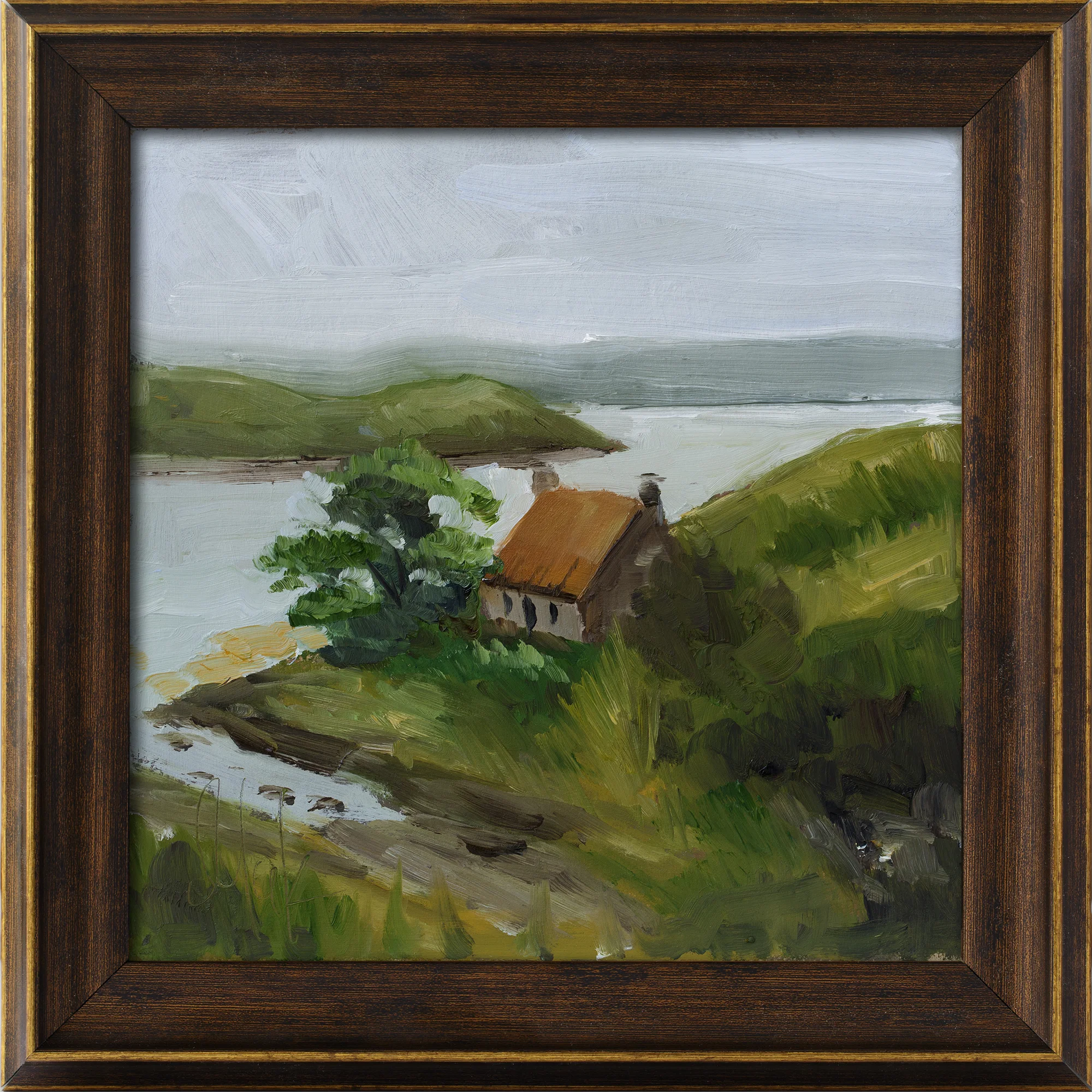Scottish Highlands Cottage Oil Painting