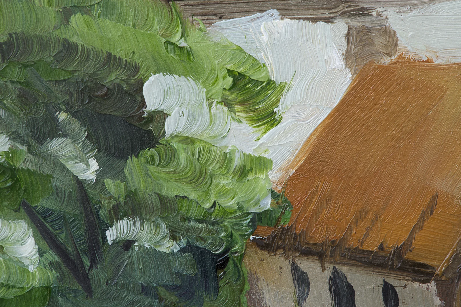 Scottish Highlands Cottage Oil Painting - Image 4