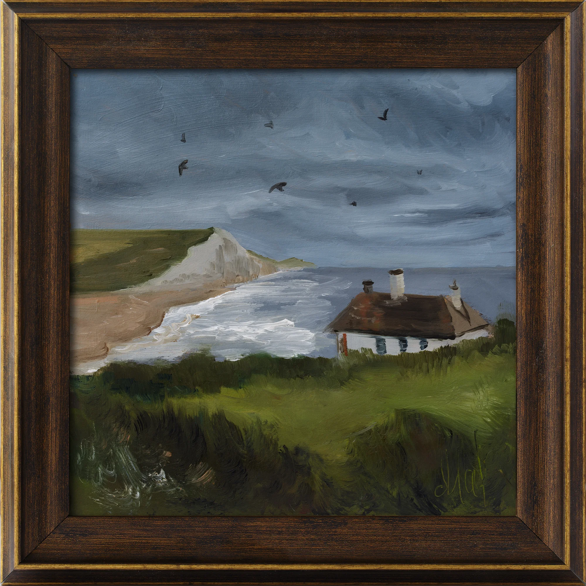 Seven Sisters Cliffs Oil Painting
