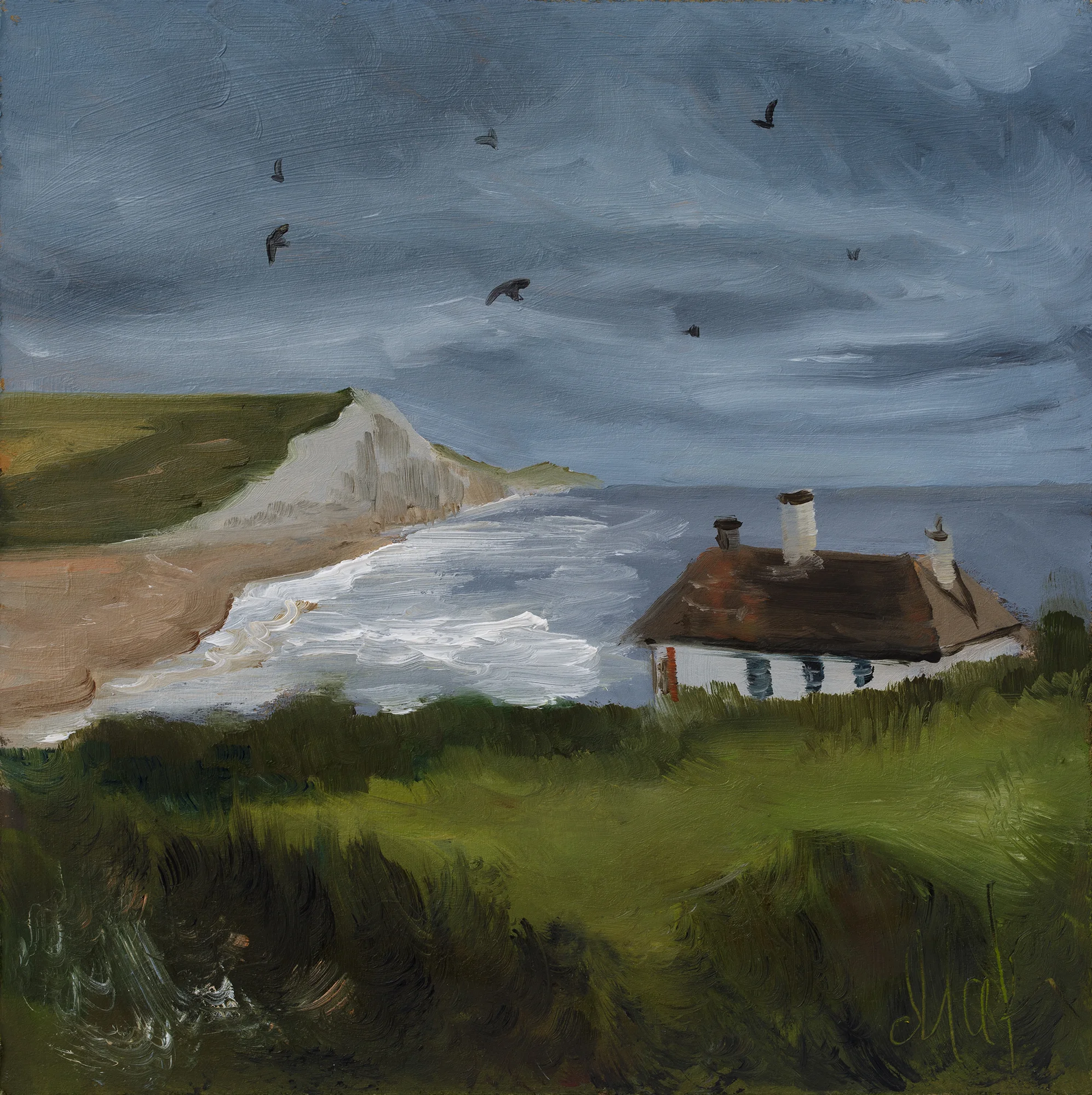 Seven Sisters Cliffs Oil Painting - Image 9
